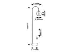 Rabalux RICARDO stojacia lampa 74025