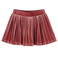 Vidaxl Detská plisovaná sukňa stredne tmavý odtieň ružovej 116
