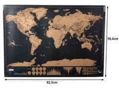 Verkgroup Stieracia mapa - 82x59 cm