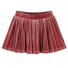 Vidaxl Detská plisovaná sukňa stredne tmavý odtieň ružovej 128