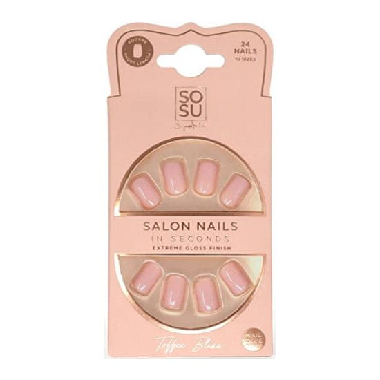 Umelé nechty Toffee Bliss (Salon Nails) 24 ks