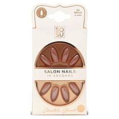 Umelé nechty Chocolate (Salon Nails) 24 ks