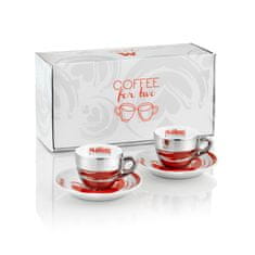 Caffé Musetti MUSETTI set dvoch strieborných šálok