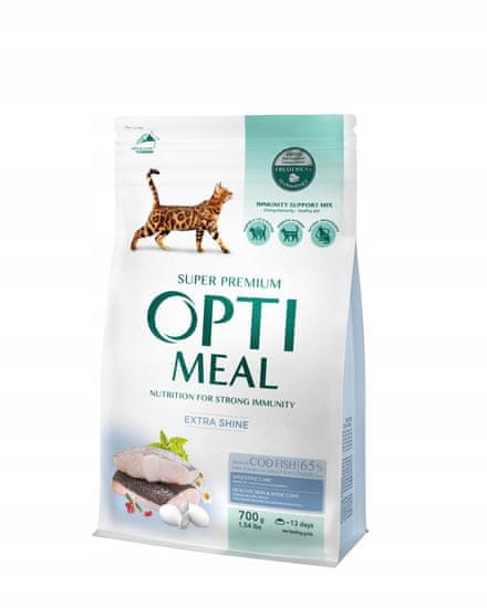 OptiMeal OPTIMEAL suché krmivo pre mačky s treskou 700 g