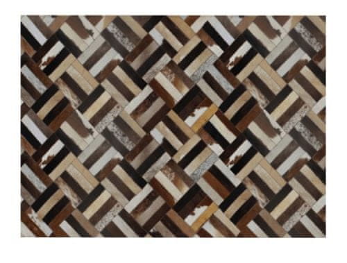 KONDELA Luxusný koberec pravá koža 70x140 KOŽA TYP 2