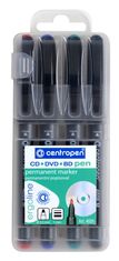 Centropen Popisovač 4606 CD / DVD / BD sada 4 farieb 