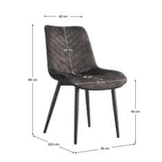 KONDELA Jedálenská stolička, hnedá/čierna, ZAINA TYP 2