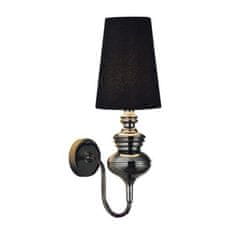 AZZARDO Nástenná lampa AZzardo Baroco wall black AZ0062 E14 1x11W IP20 18cm čierna