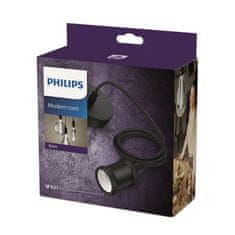 Philips Philips Vintage závesný kábel 2m s objímkou E27 max. 40W IP20, čierna