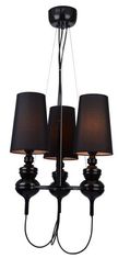 AZZARDO Závesné svietidlo AZzardo Baroco 3 pendant black AZ2163 E27 3x50W IP20 45cm čierne