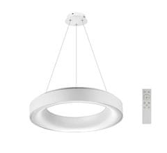 AZZARDO AZzardo Sovana závesné LED svietidlo AZ3436 40W 2200lm CCT 2700K-6500K dimm biele 45cm