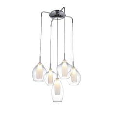 AZZARDO Závesné svietidlo AZzardo Amber Milano 5 clear AZ3076 G9 5x40W IP20 50cm číre