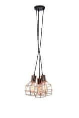 AZZARDO Závesné svietidlo AZzardo Carron 3 copper AZ1660 E27 3x60W IP20 35cm medené