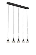 AZZARDO LED Závesné svietidlo AZzardo Dalmatia 5 black AZ2910 25W 1500lm 3000K IP20 80cm čierne