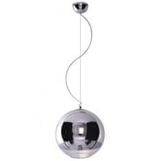 AZZARDO AZzardo SILVER BALL závesné svietidlo 1x E27 60W bez zdroja 35cm IP20, chrómové