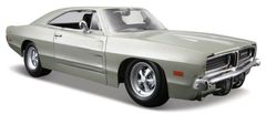 Maisto Dodge Charger R/T 1969 strieborná 1:25