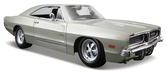 Maisto Dodge Charger R/T 1969 strieborná 1:25