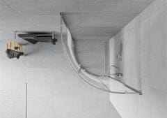 Mexen RIO - Štvrťkruhový sprchovací kút 90x90 cm, chróm-pásy, 863-090-090-01-20
