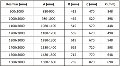 Mexen Velar, posuvné dvere do otvoru 120x200 cm, 8mm číre sklo, chrómový profil, 871-120-000-01-01