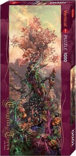 Heye Vertikálne puzzle Enigma Trees: Fosforeskujúci strom 1000 dielikov