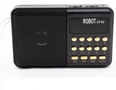 Pronett  XJ5097 Mini vreckové rádio USB čierne