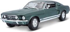 Maisto Ford Mustang Fastback 1967 metal zelená 1:18