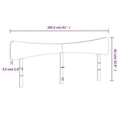 Vidaxl Čelo postele 200 cm masívna borovica