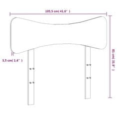 Vidaxl Čelo postele 100 cm masívna borovica