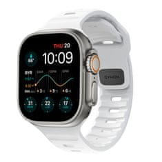 Nomad Sport Band - Športový vodotesný remienok pre Apple Watch 45 / 49 mm, biely