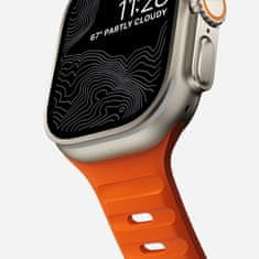 Nomad Sport Band - Športový vodotesný remienok pre Apple Watch 45 / 49 mm, oranžový