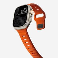 Nomad Sport Band - Športový vodotesný remienok pre Apple Watch 45 / 49 mm, oranžový