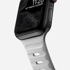 Nomad Sport Band - Športový vodotesný remienok pre Apple Watch 45 / 49 mm, sivý