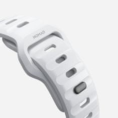 Nomad Sport Band - Športový vodotesný remienok pre Apple Watch 45 / 49 mm, biely