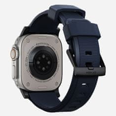 Nomad Rugged Band - Odolný remienok pre Apple Watch 45/49 mm, atlanticky modrý s čiernou