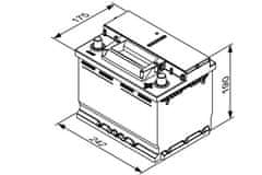 Bosch S4 60Ah Autobatéria EFB 12V , 640A , 0 092 S4E 051