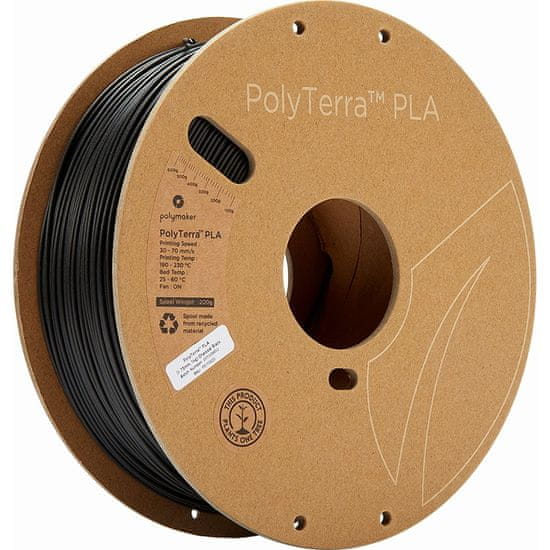 Polymaker PolyTerra PLA Charcoal Black