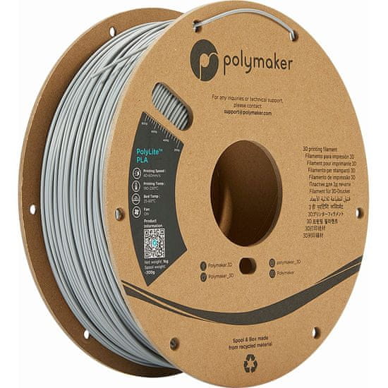 Polymaker PolyLite PLA Grey