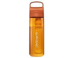 LifeStraw LGV422ORWW Go 2.0 Water Filter Bottle 22oz Kyoto Orange WW