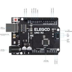 Elegoo UNO R3 Controller Board Black