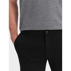 OMBRE Pánske šortky SLIM FIT čierne MDN124768 M