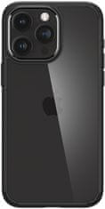 Spigen ochranný kryt Ultra Hybrid pro Apple iPhone 15 Pro, transparentné, čierny okraj