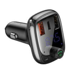 BASEUS Bluetooth FM Transmiter S13 T-shaped čierny