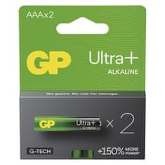 GP Alkalická batéria ULTRA PLUS AAA (LR03) - 2ks