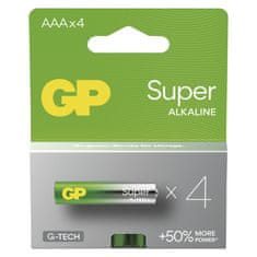 GP Alkalická batéria SUPER AAA (LR03) - 4ks