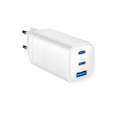 Gembird PD nabíjačka 1xUSB-A 2xUSB-C 65W biela