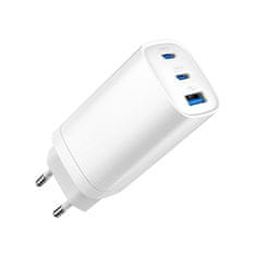 Gembird PD nabíjačka 1xUSB-A 2xUSB-C 65W biela