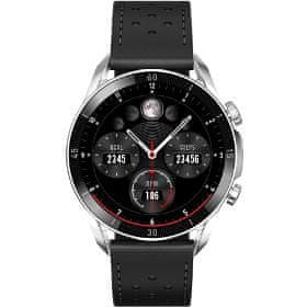 GARETT Smartwatch V10 Silver black leath