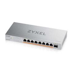 Zyxel XMG-108HP 8 Ports 2,5 G + 1 SFP+, 8 portov 100 W PoE++ Desktop MultiGig unmanaged Switch