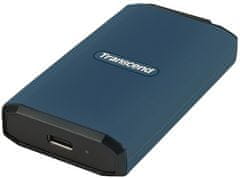 Transcend ESD410C 2TB, USB 20Gbps Type C, Externý odolný SSD disk (3D NAND flash), 2000MB/R, 2000MB/W, modrý