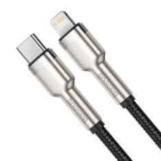 BASEUS Dátový kábel Cafule USB-C/Lightning PD 20W 2m čierny